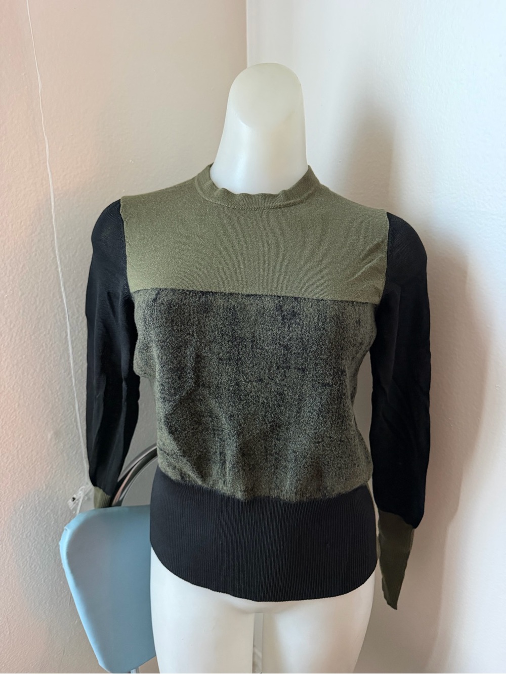rag & bone Olive Green Knit Top Marissa Size XS